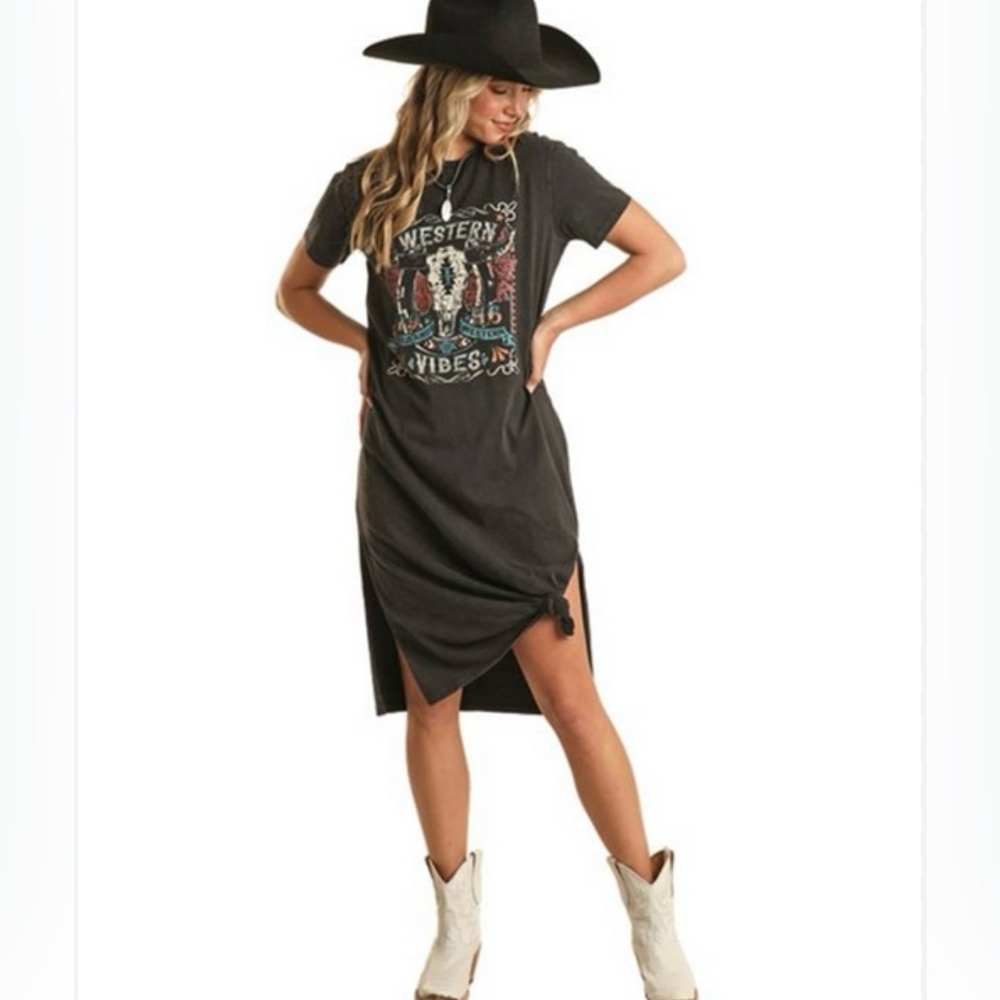 Wrangler Black Graphic Dress - Picture 6 of 7